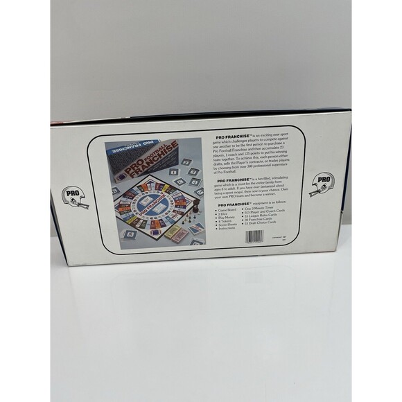 Vintage 1989 NFL Pro Football Franchise Board Game Rohrwood Enterprise Complete - Picture 15 of 15